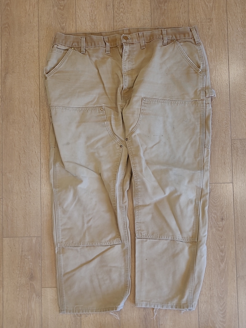 Carhartt Tan Work Chinos with Reinforced Knees Dungaree